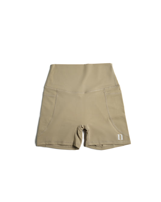 PWR 7" Shorts // Beige